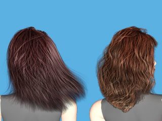 A Hybrid Iterative Solver for Robustly Capturing Coulomb Friction in Hair Dynamics
