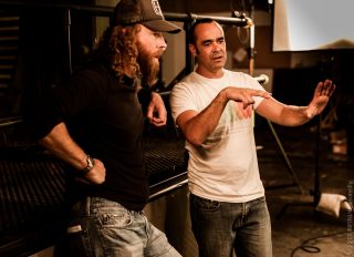 Director Shane Abbess (left) and VFX supervisor Steve Anderson.