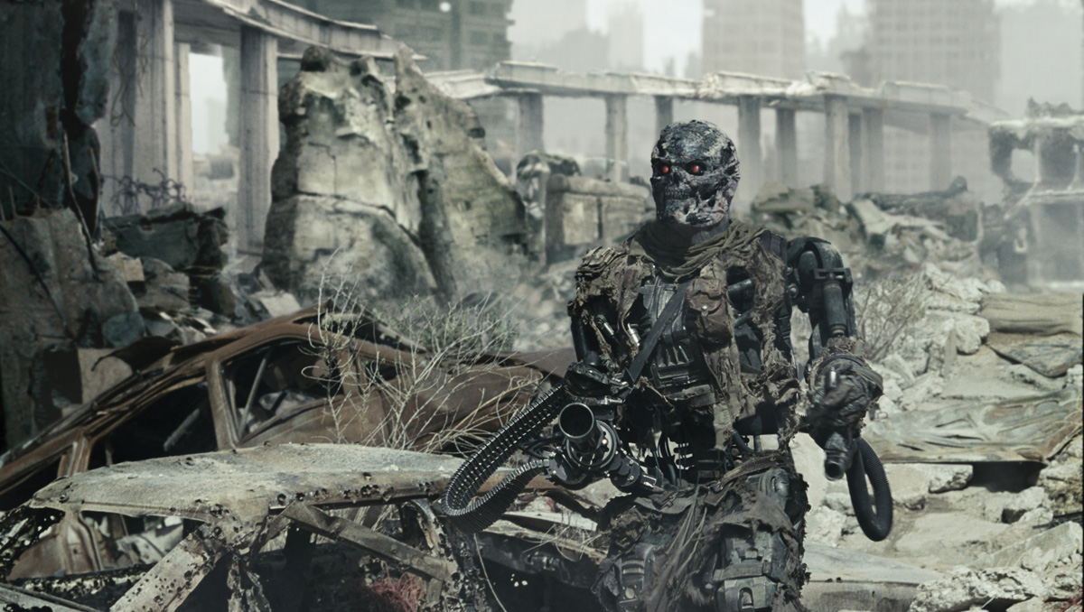 Terminator Salvation Endoskeleton Battle Damaged Prosthetic Patches NEW 