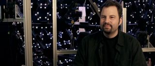 Paul Debevec with a Light Stage.