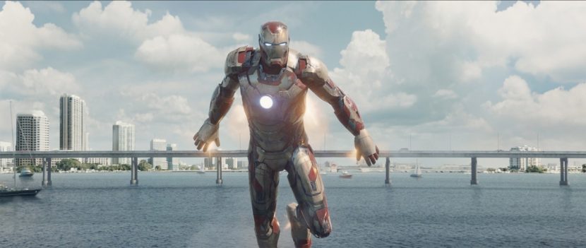 Iron Man saves the passengers.