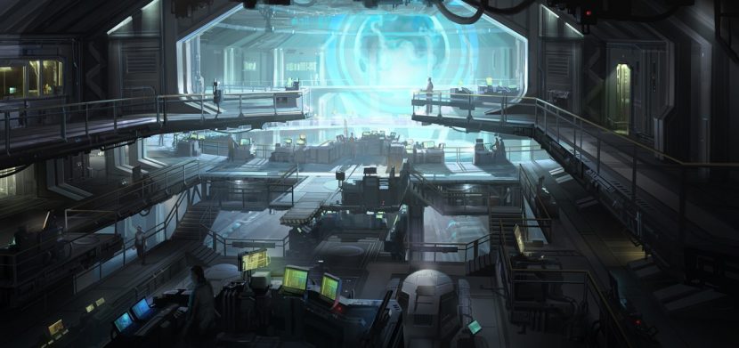 Engine room concept art.