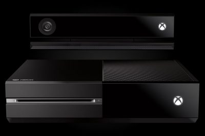 The new Xbox One console and Kinect.