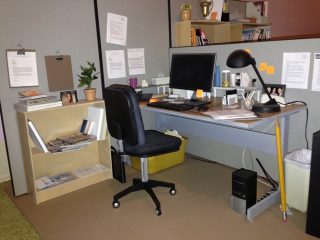 Miniature cubicle.