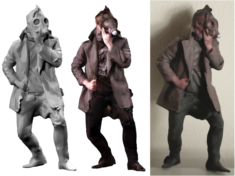 Scans and final 3D selfie.