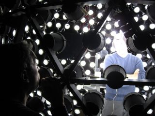 Gravity's DOP directs a male actor during the LA testing Phase.