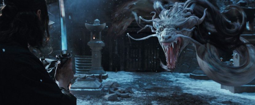 Framestore crafted the witch's transformation into the dragon.