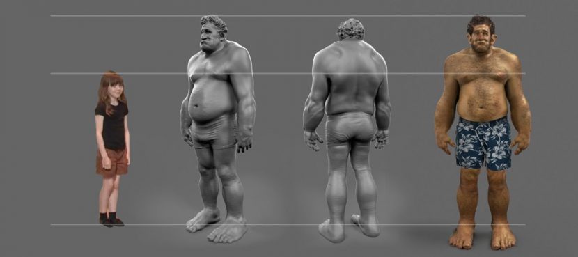 The textured Simon and size comparisons.