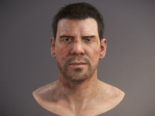 Marius with a frown - wrinkles off.