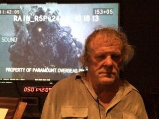 Director Darren Aronofsky tweeted this image of Nick Nolte recording the voice of Samyaza, leader of the Watchers.