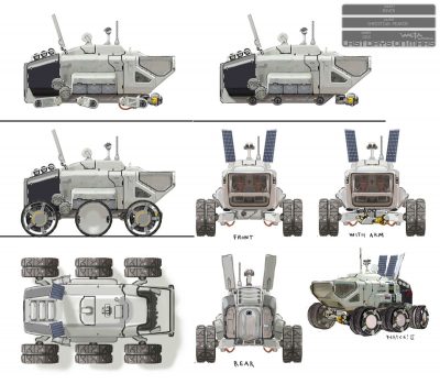 Rover concepts by Weta Workshop.