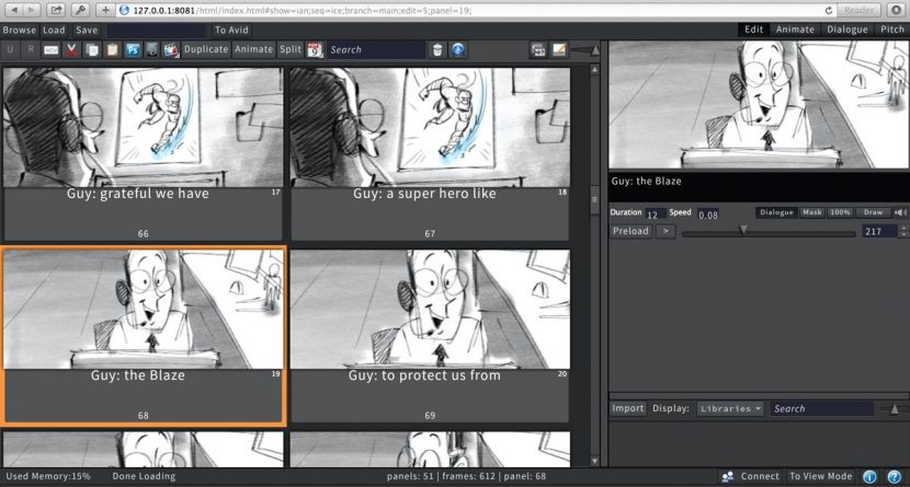 A FLIX screenshot. Artist credit: Glenn Harmon.