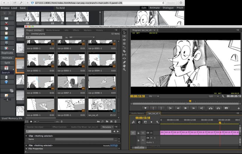 FLIX in Premiere Pro. Artist credit: Glenn Harmon.