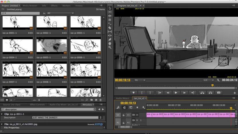 FLIX in Premiere Pro. Artist credit: Ian Abando.