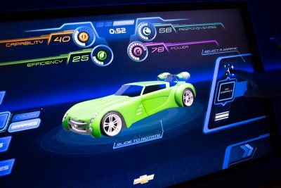 The Test Track at Epcot. Another Disney design your experience ride