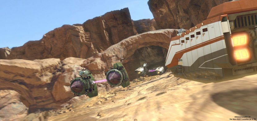 The podrace featured in Star Tours: The Adventures Continue.