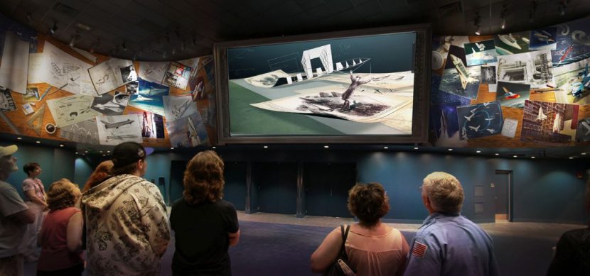 Audiences enjoy the Atlantis attraction.