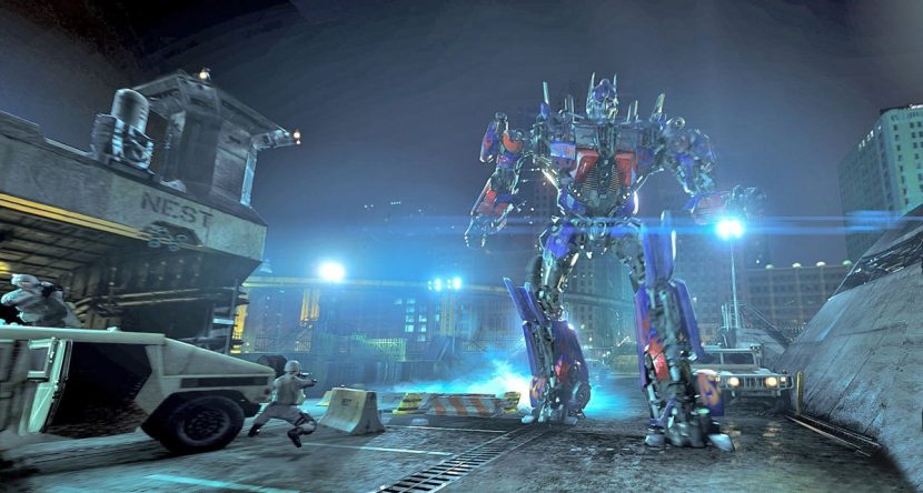 Optimus Prime in Transformers: The Ride.