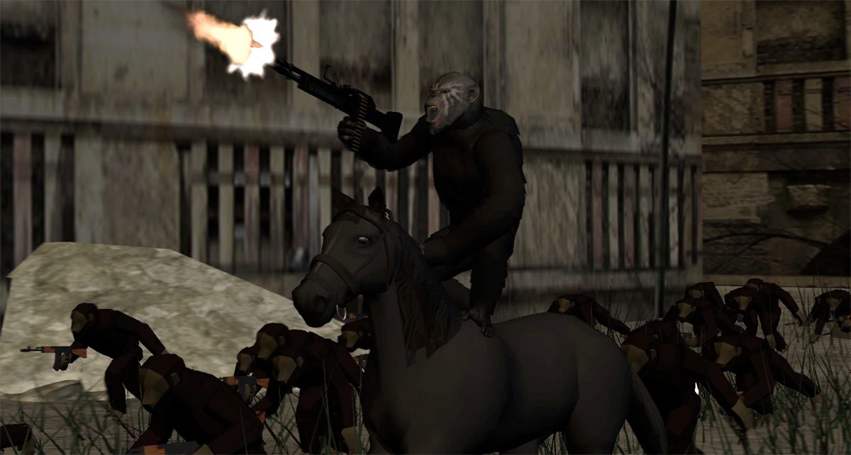 Koba quickly turns more wild in the attack sequence.