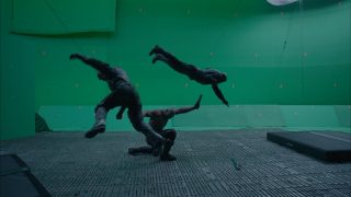 Greenscreen plate.