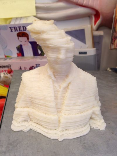 One of the 3D printing 'glitches' images referenced by axisVFX. Photo by Fred Kahl (fredini).