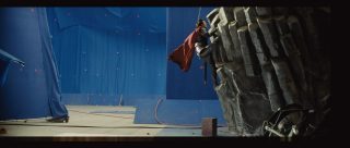 Framestore's other effects on the film included extensive environment work, including this shot of Vlad returning to the master vampire's cave. This image is the original bluescreen plate.