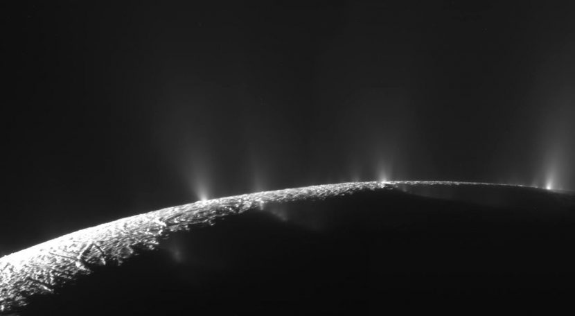 Cassini flyby shows Enceladus venting - one of the original inspiration photographs.
