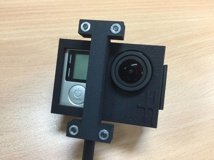 The GoPro HERO4 in its housing.