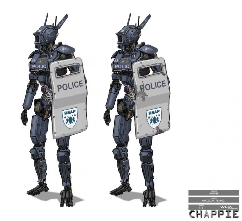 Weta Workshop concepts for police robots known as Scouts.
