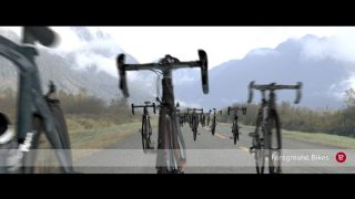 Foreground bikes.