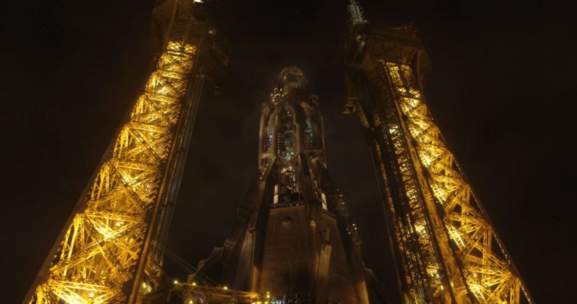 The Eiffel Tower rocket.