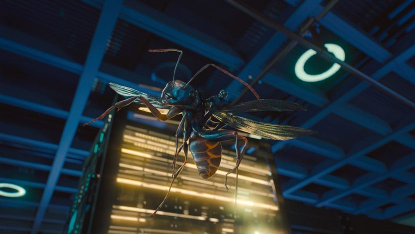 Ant-Man rides Anthony amongst the Pym servers.