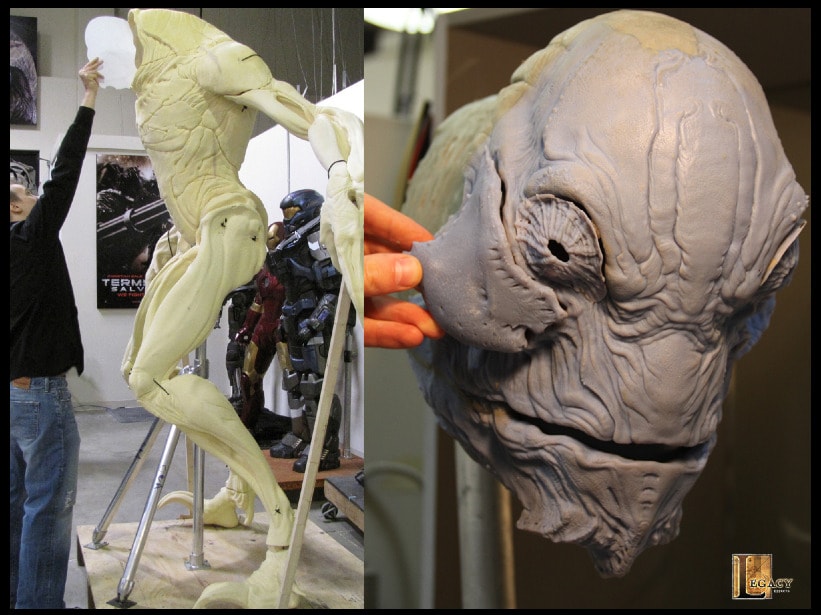 Legacy Effects builds for Cowboys & Aliens - image from website of Ian Joyner.