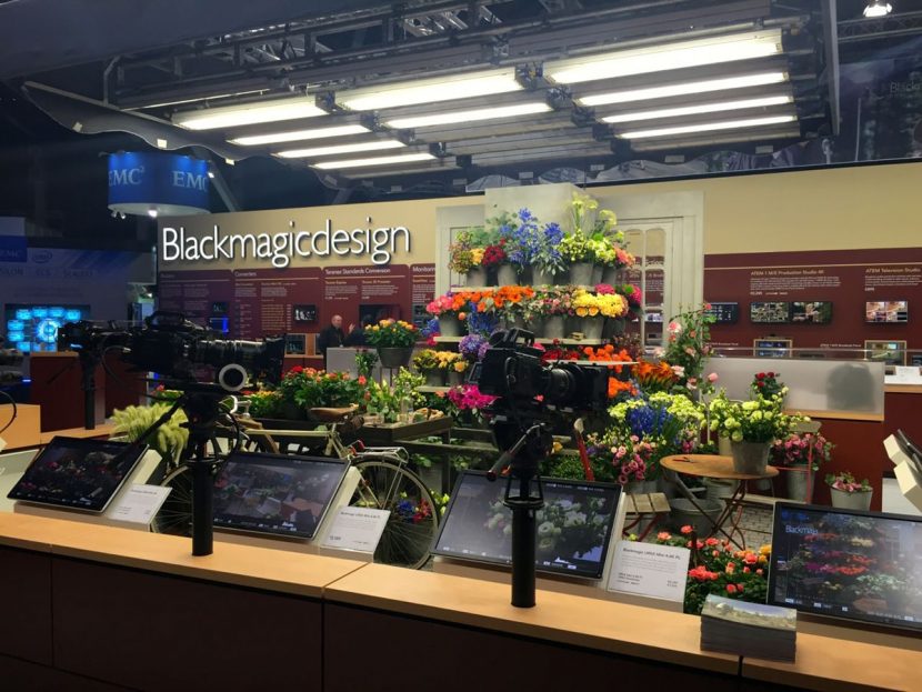 Blackmagic's booth.