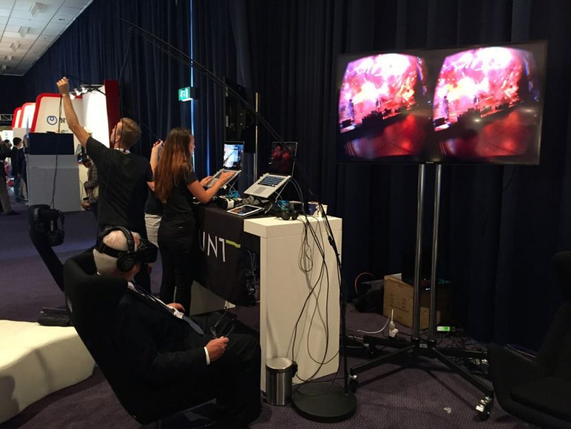 Jaunt's VR demos at IBC 2015.