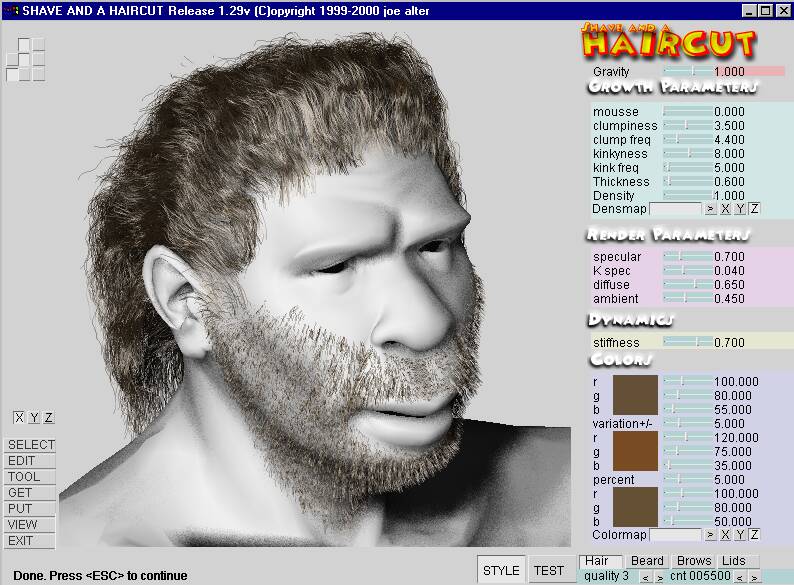 An early Shave and a Haircut UI.