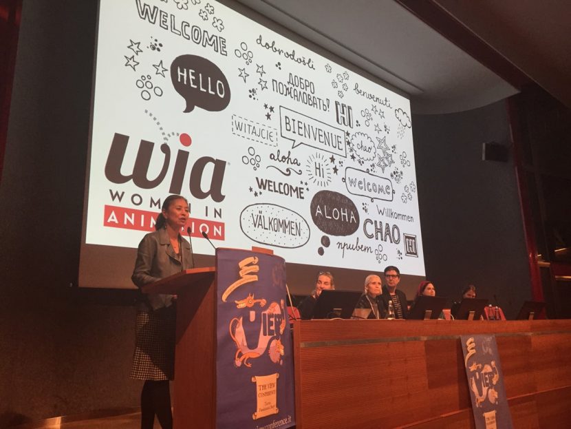 The Women in Animation panel.
