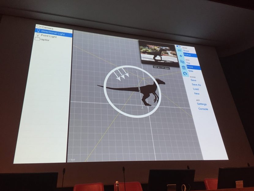 The Cineview interface.