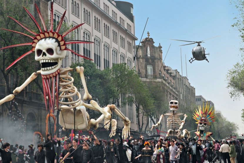The Day of the Dead parade.