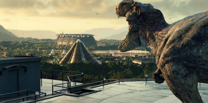 T-Rex over her kingdom.