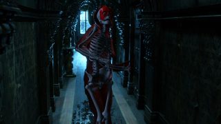 CG skeleton animation.
