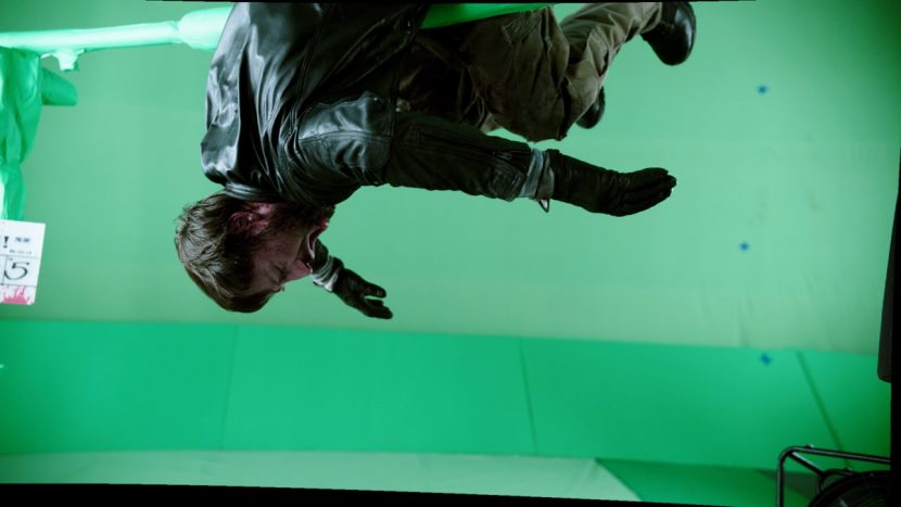 Greenscreen plate.