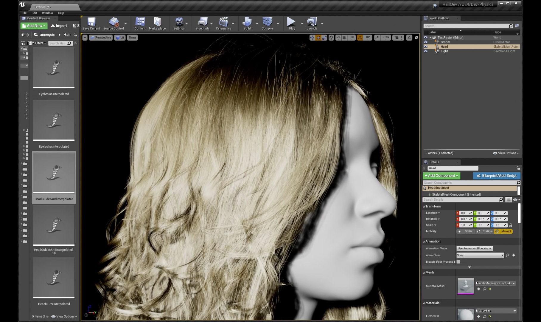 UE4 Real-time Hair Advances - fxguide